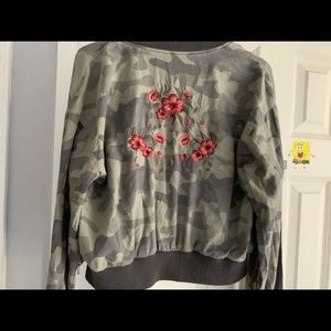 Camo bomber jacket